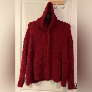 White Birch Fuzzy Knit Hoodie 3X